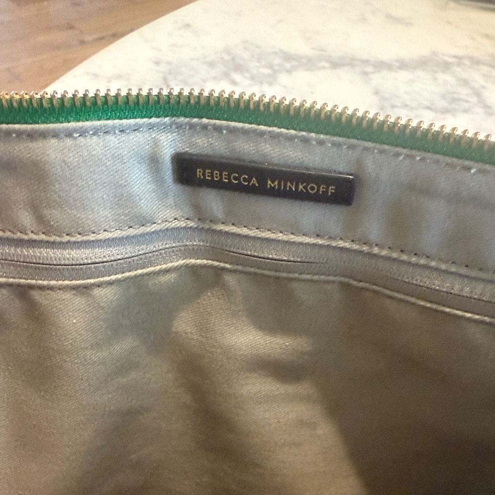 Rebecca Minkoff Green Crossbody Bag with Gold Chain - Picture 10 of 12